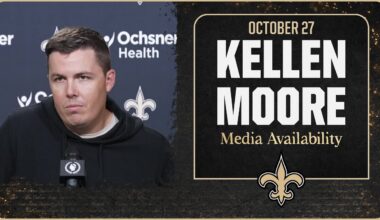 Kellen Moore recaps Week 8 vs. Buccaneers | New Orleans Saints