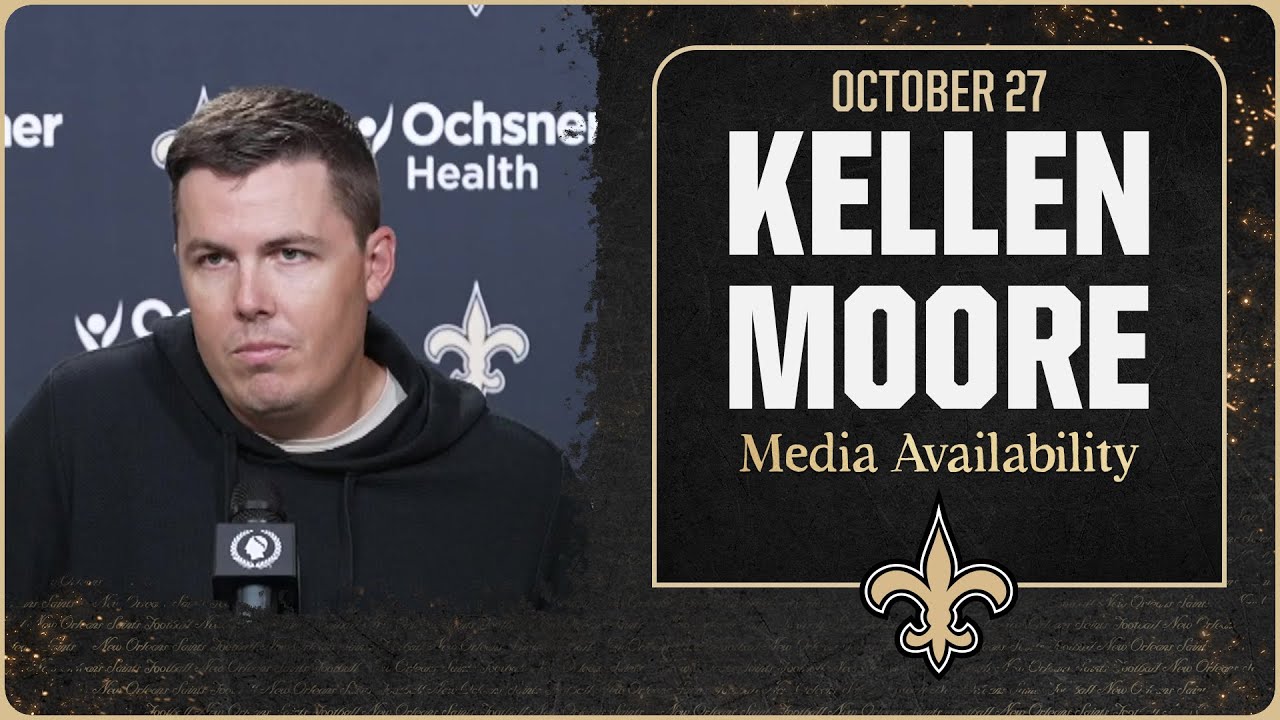 Kellen Moore recaps Week 8 vs. Buccaneers | New Orleans Saints