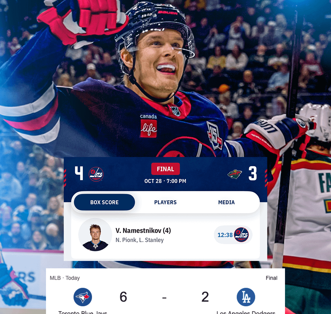 Vladdy scores? Jets win! Jays win!