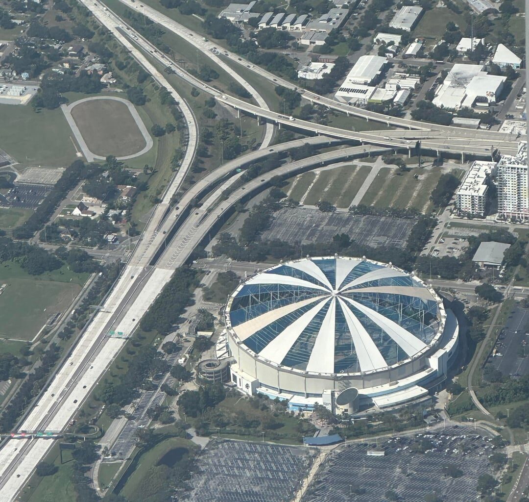 I’m sad that the Rays didn’t make the postseason. But, flying in this morning and seeing the progress made me happy.