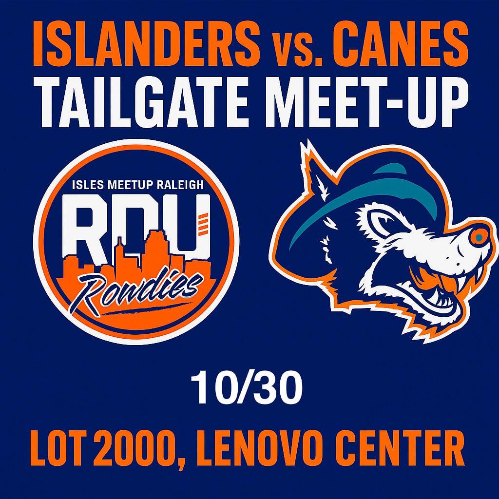 Thursday! Raleigh! Anyone coming to the game is welcome to join.