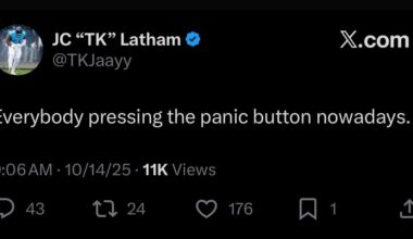 Latham on twitter