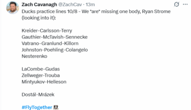 Strome will not play the opening road trip, out with a UBI