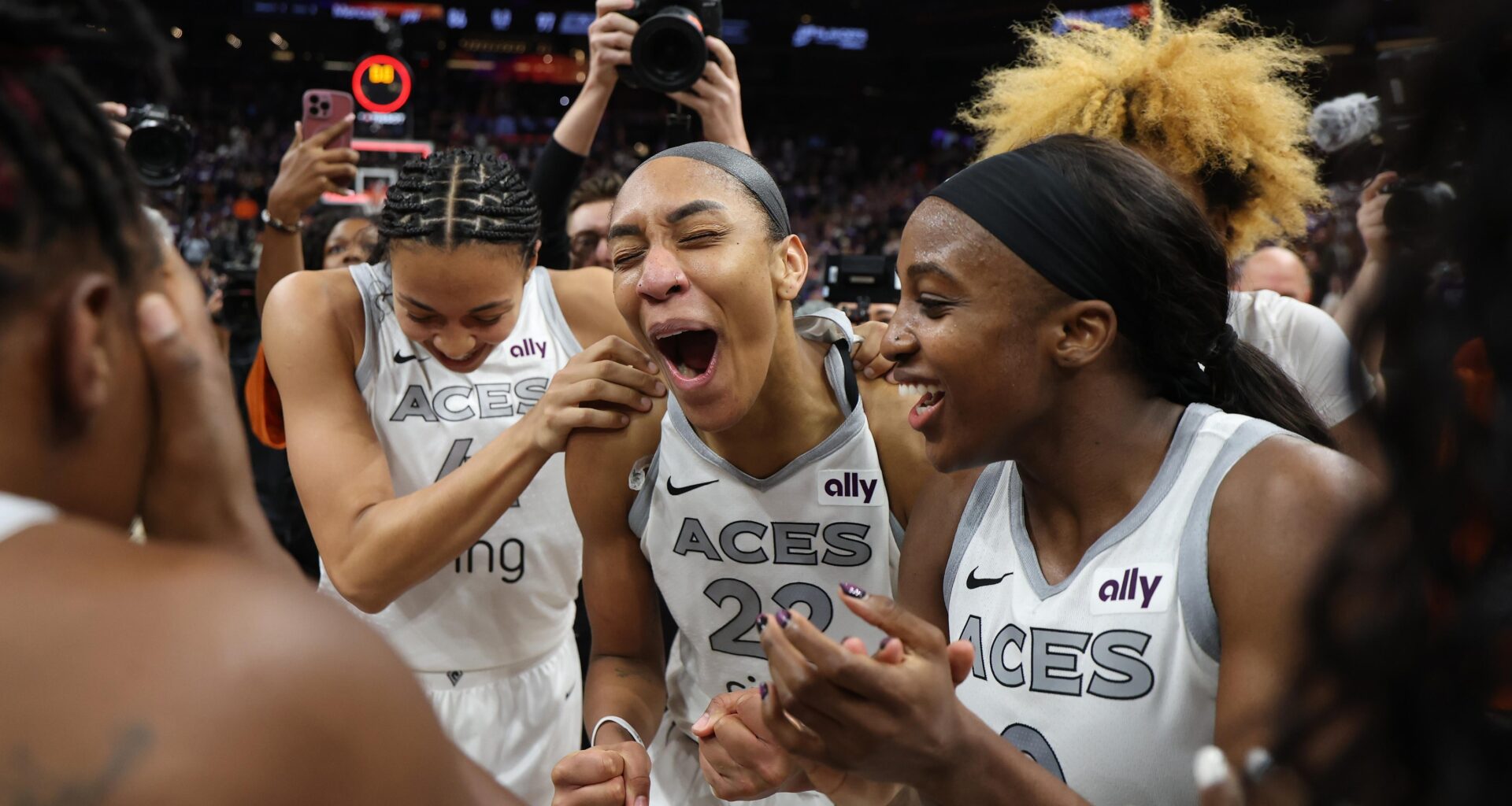A'ja Wilson, Bam Adebayo Celebrate Aces Star's 2025 WNBA Title, MVP Honor in Video
