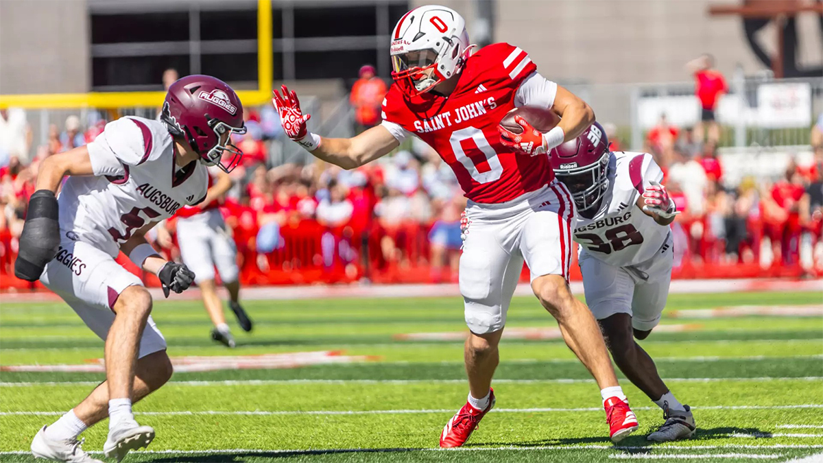 Joey Gendreau leads all NCAA tight ends in receptions and receiving yards this season.