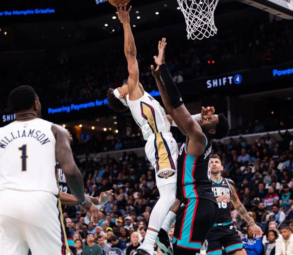 Jeremiah Fears sonning last year’s DPOY Jarrett Jack Jr.