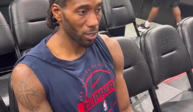 Kawhi: "I just didn’t wanna stop there. I just wanted to keep going for another month or so, so I could just train my body for a pounding."