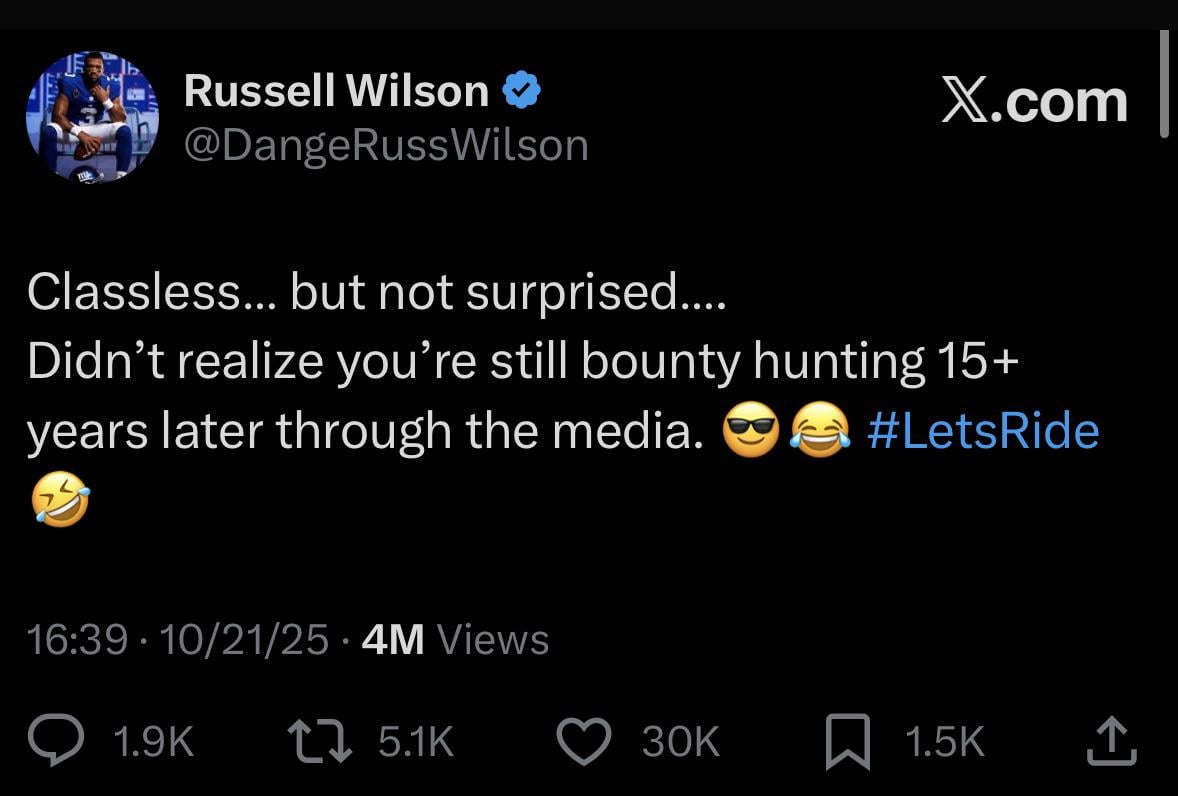 Russ takes shots at Sean Payton