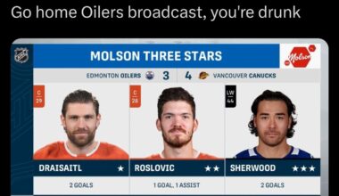 [Arndt] Go home Oilers broadcast, you're drunk
