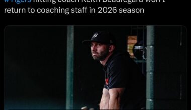Tigers hitting coach Keith Beauregard won't return to coaching staff in 2026 season