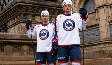 Cleveland Monsters introduce new CBJ themed jerseys to celebrate the Jackets 25th anniversary