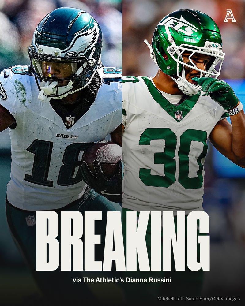 TRADE: The Eagles are sending WR John Metchie and a 2027 sixth-round pick to the Jets for CB Michael Carter II and a 2027 seventh-round pick, sources say.