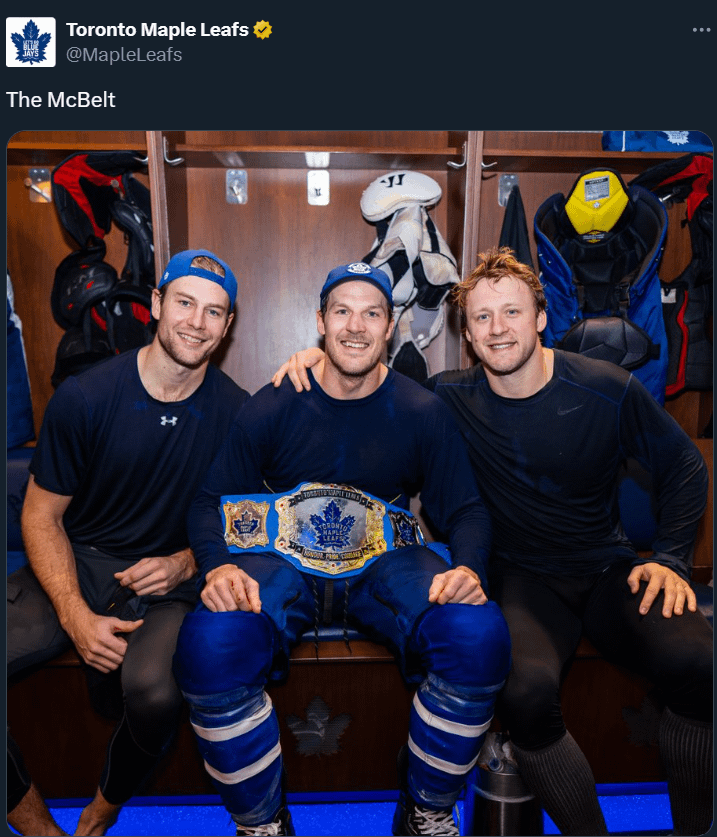 "The McBelt" Jake McCabe Brings The FIRE & The Belt Home