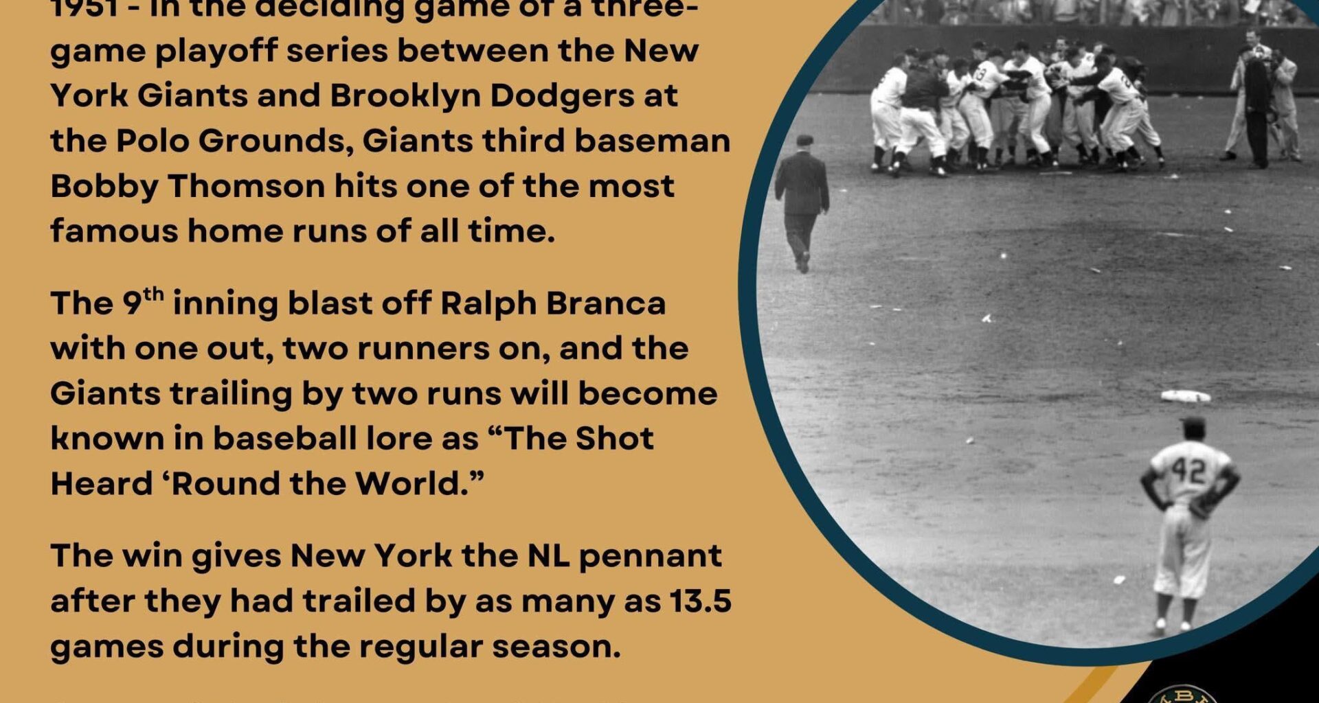 On This Date in Baseball History - October 3