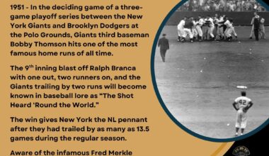On This Date in Baseball History - October 3