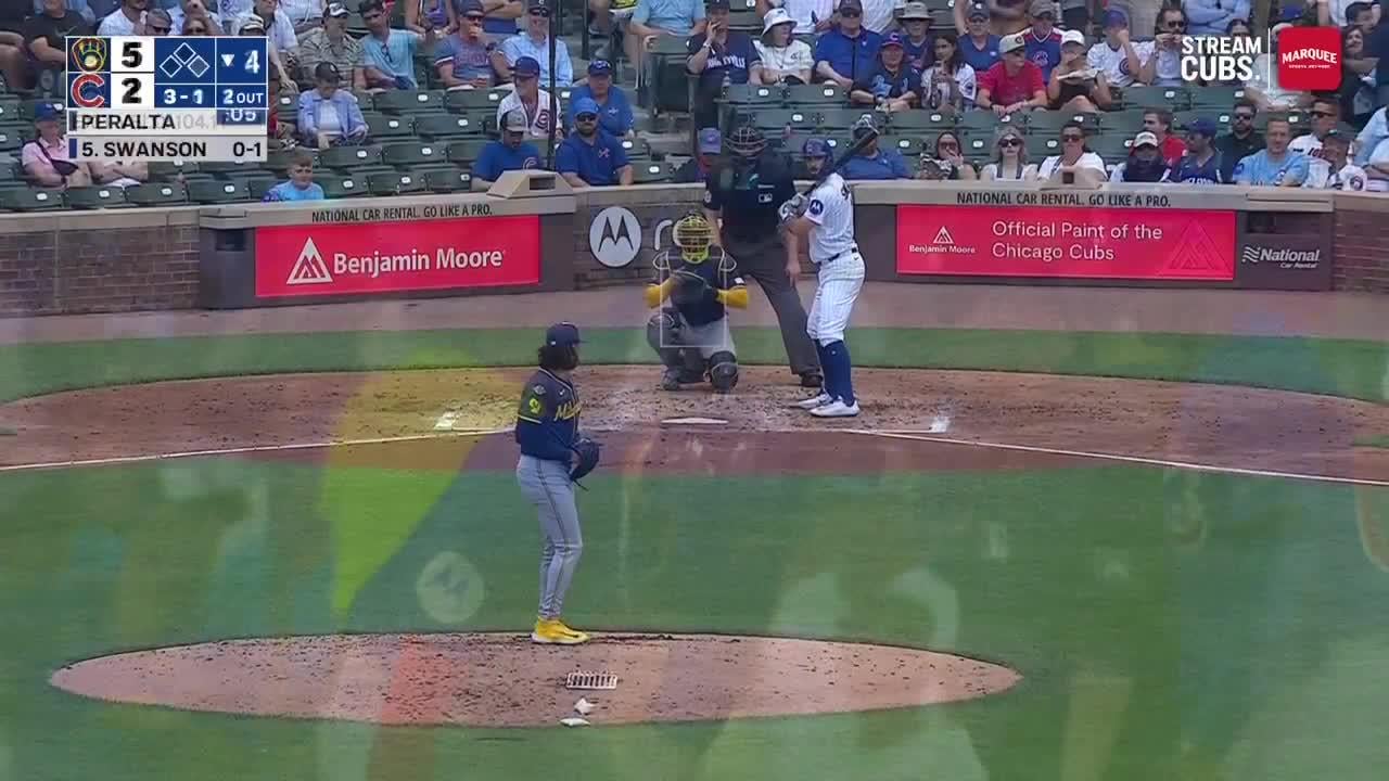 2025 cubs have so far had 12 hits vs Freddy peralta and here are all twelve (3minutes)