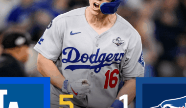 [FINAL] The Dodgers put up five runs to win Game 2!