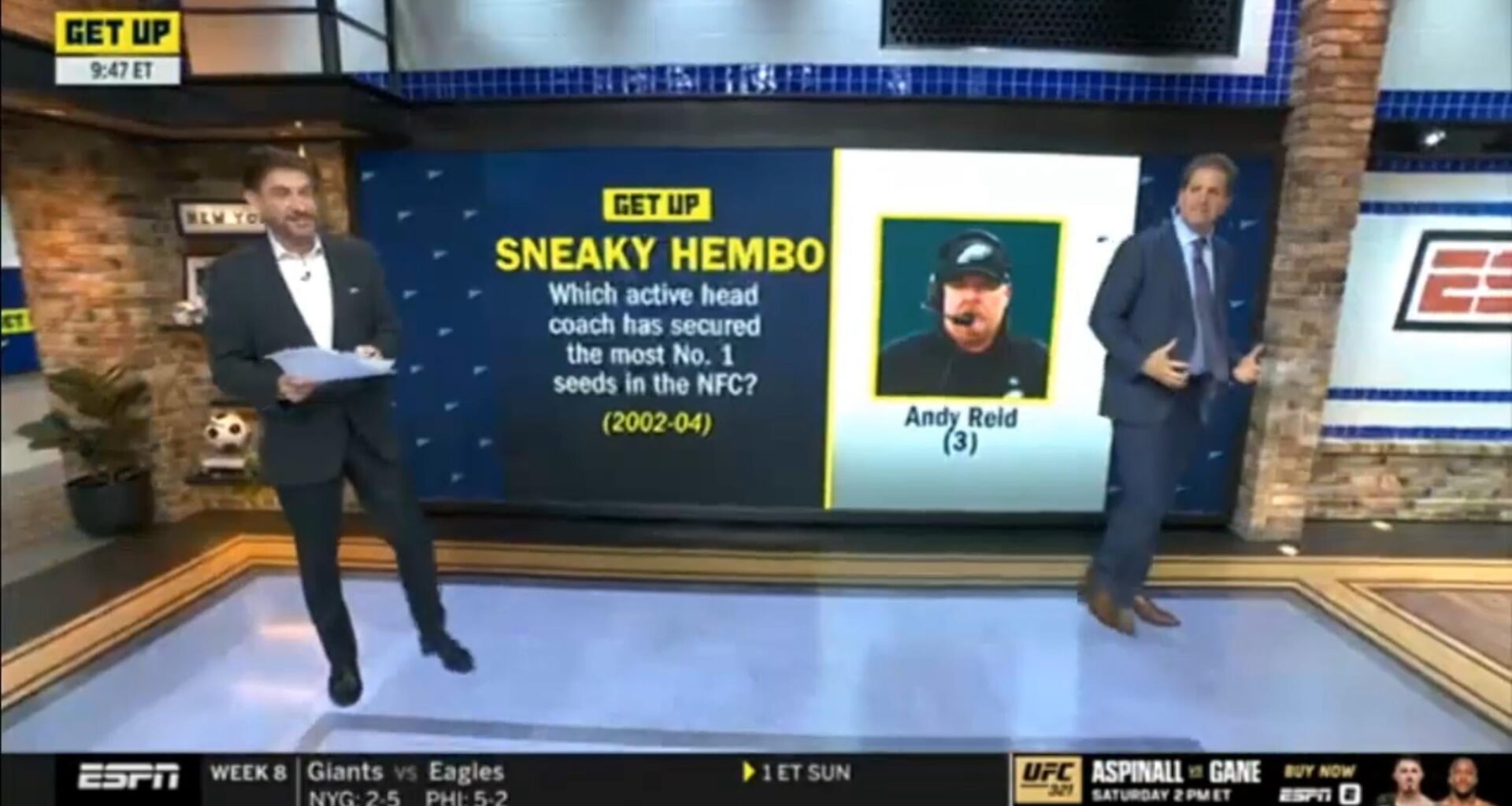 Active coaches with most No 1 seeds in Nfc?.....   Andy "The goat" Reid