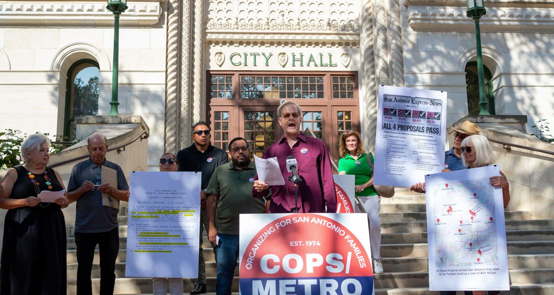 COPS/Metro urges voters to reject Spurs arena deal