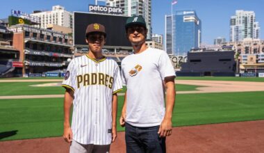 [97.3TheFan] Su visited Petco Park earlier this week for a tour of the facilities and met with Yu Darvish, who Su admires and said is the reason he wears #11.