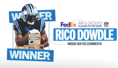 Rico Dowdle named Air & Ground Player of the Week