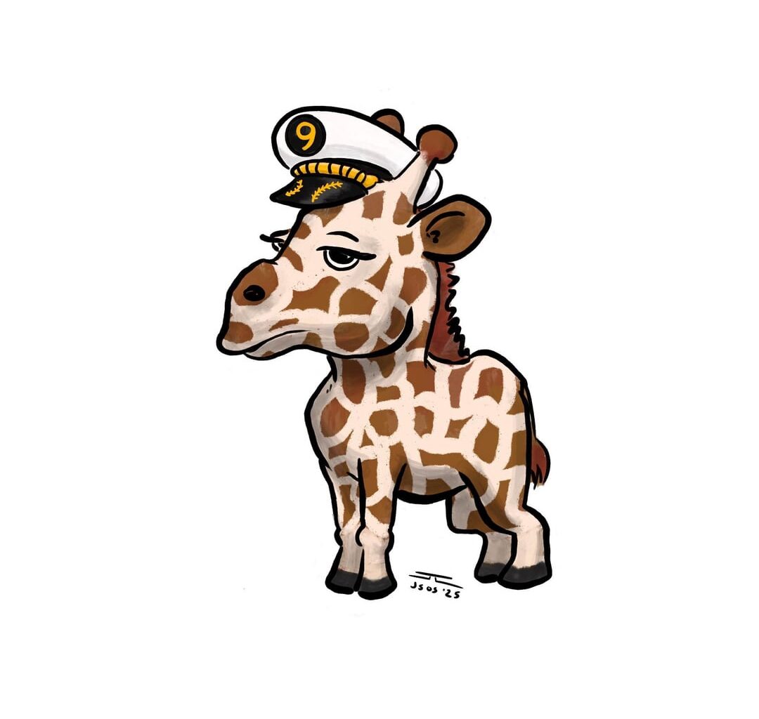 [fan art] *Captain* Baby Giraffe