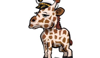 [fan art] *Captain* Baby Giraffe