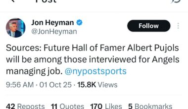 Pujols will be interviewed for the Angels manager job