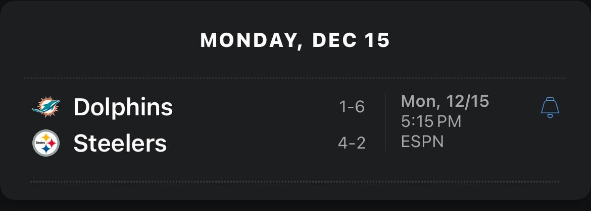 Possible Week 15 Pats/Bills gets flexed to Monday Night