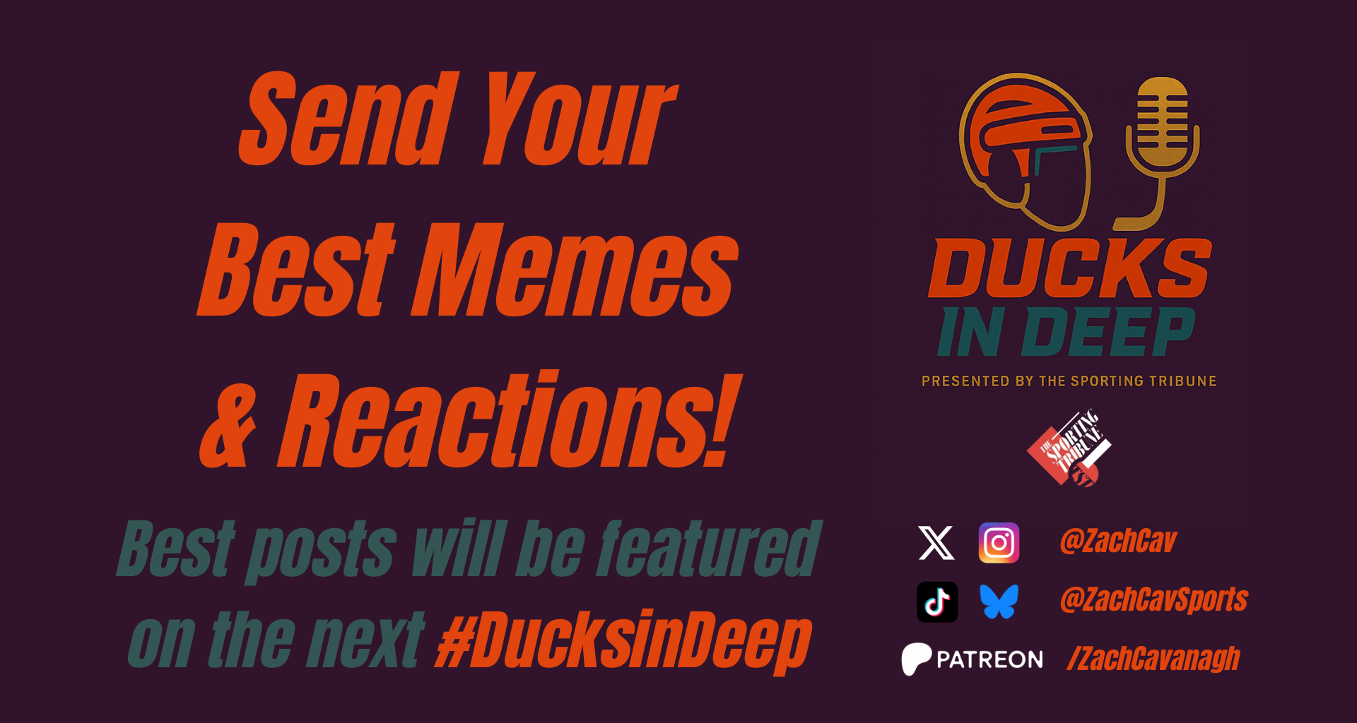 With one week in the books, let's have some fun Orange Country. Send me your best memes and reaction posts from this week in Ducks hockey! Link them to this post or use the hashtag #DucksInDeep on socials, and the best posts will be featured on the next Ducks in Deep.