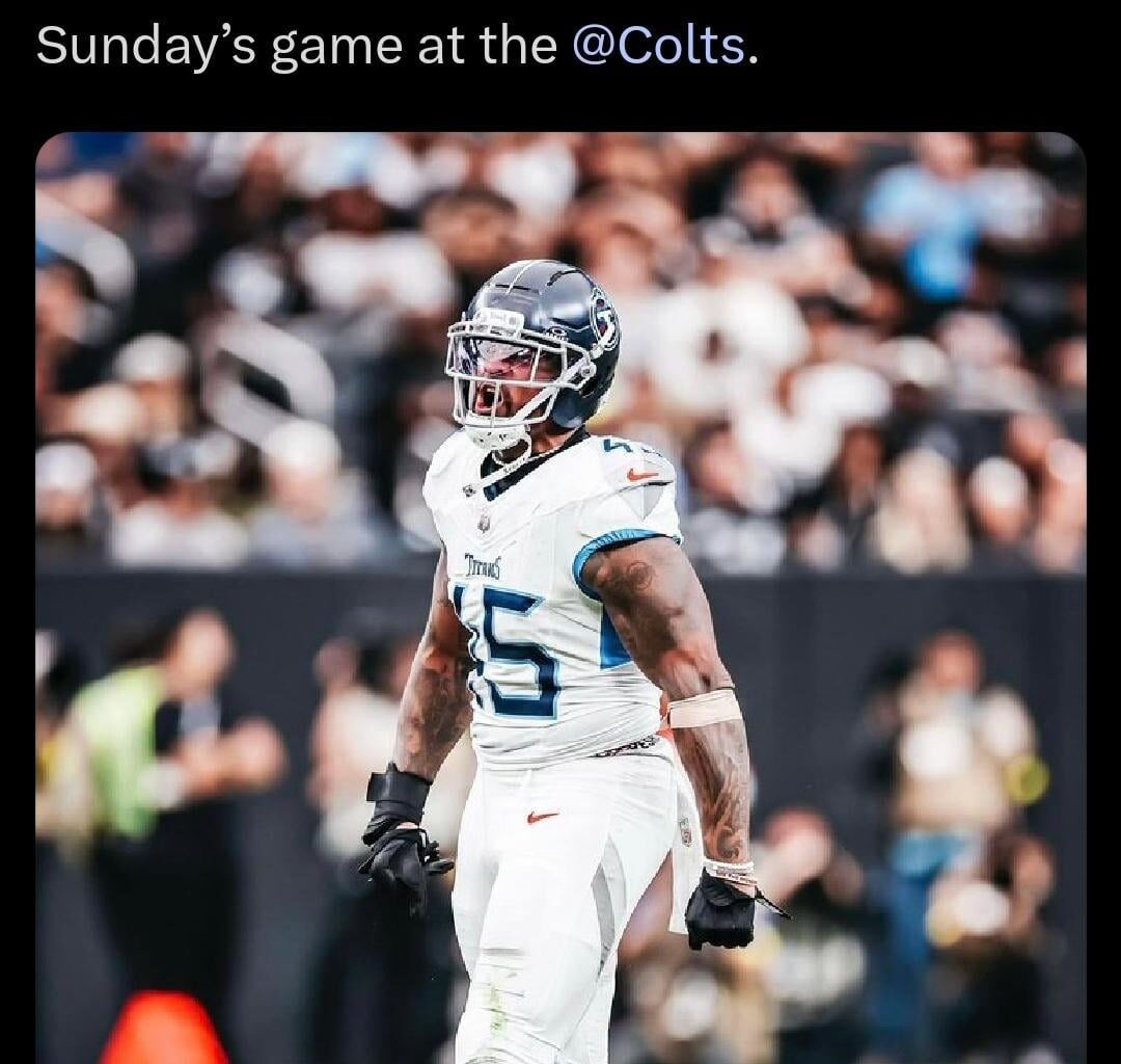 🧊 BRITCHES REPORT 🧊: The Titans will be decked out in all white — white jerseys, white britches and all white socks — in Sunday’s game at the Colts.