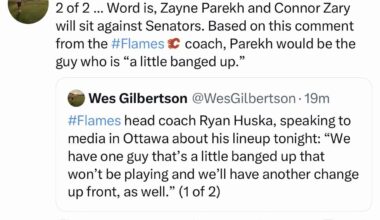 Zary and Parekh scratched, Matty in