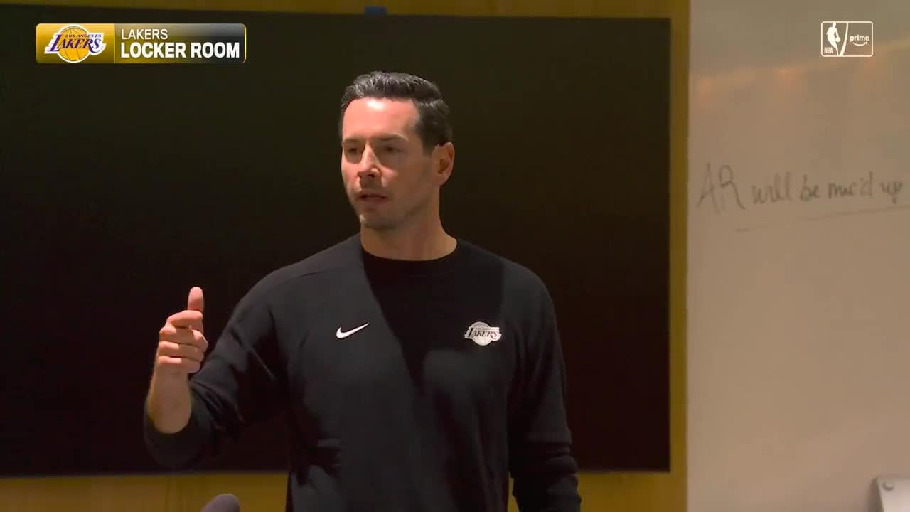 [Prime] JJ Redick in the locker room after the win over the Timberwolves: "When you build something, you need a reference point. This is a reference point win for us early in the season. We beat a team that has been in the WCF two years in a row. That's a reference point of how hard we have to play”