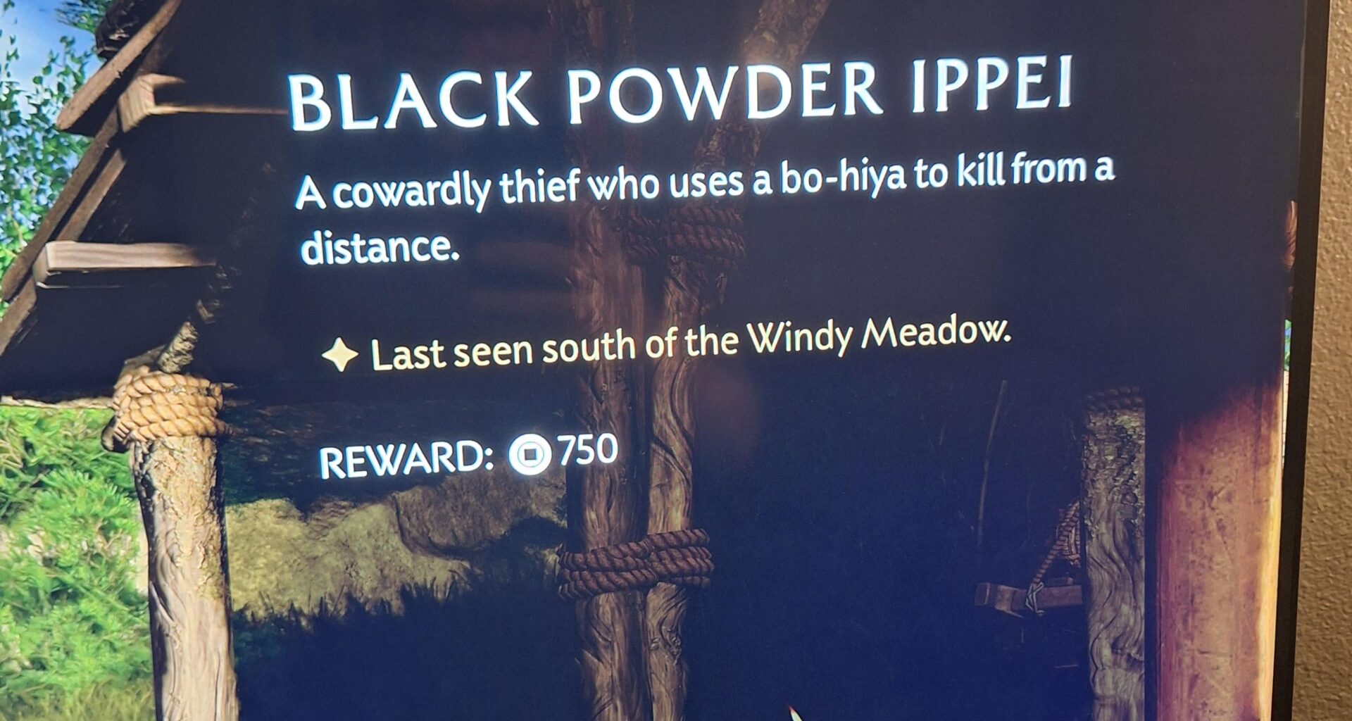 Ghost of Yōtei has a bounty for a "cowardly thief" named Ippei. Probably just a coincidence but pretty funny still