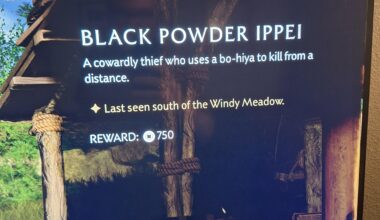 Ghost of Yōtei has a bounty for a "cowardly thief" named Ippei. Probably just a coincidence but pretty funny still