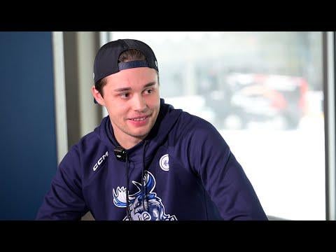 Extended Minuk Moose Minute with Winnipeg Jets prospect Elias Salomonsson