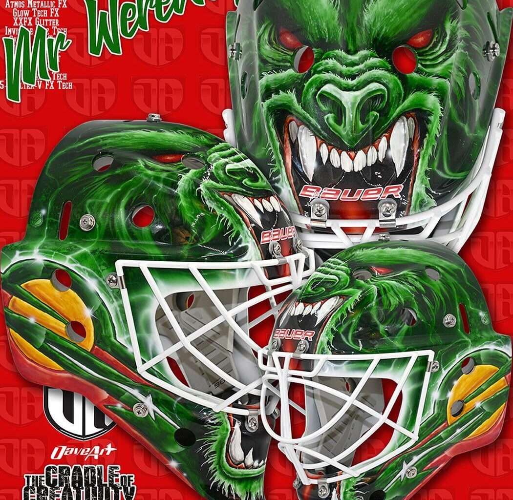 Samuel Hlavaj’s werewolf mask for this year.