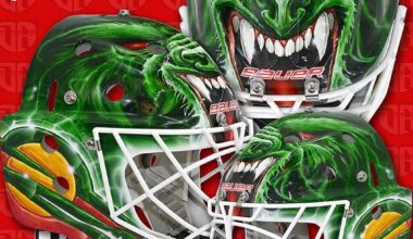 Samuel Hlavaj’s werewolf mask for this year.