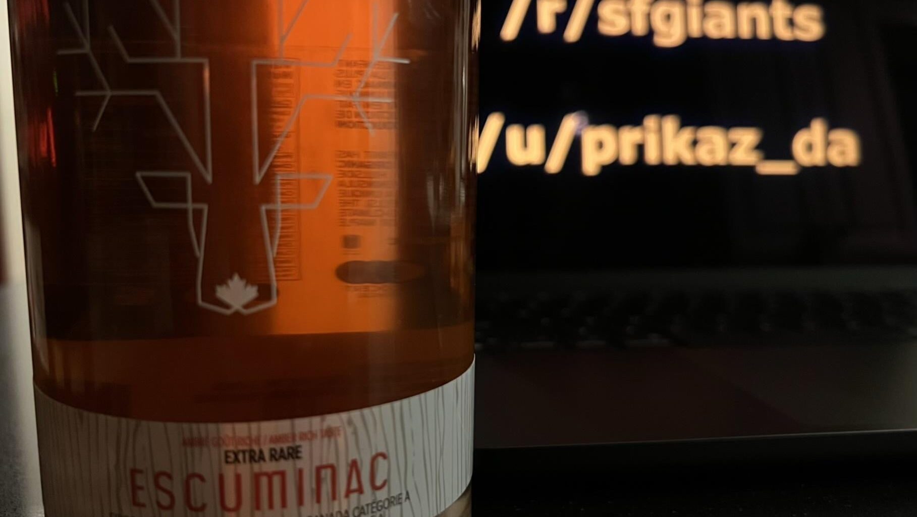 The syrup arrived before the game today.