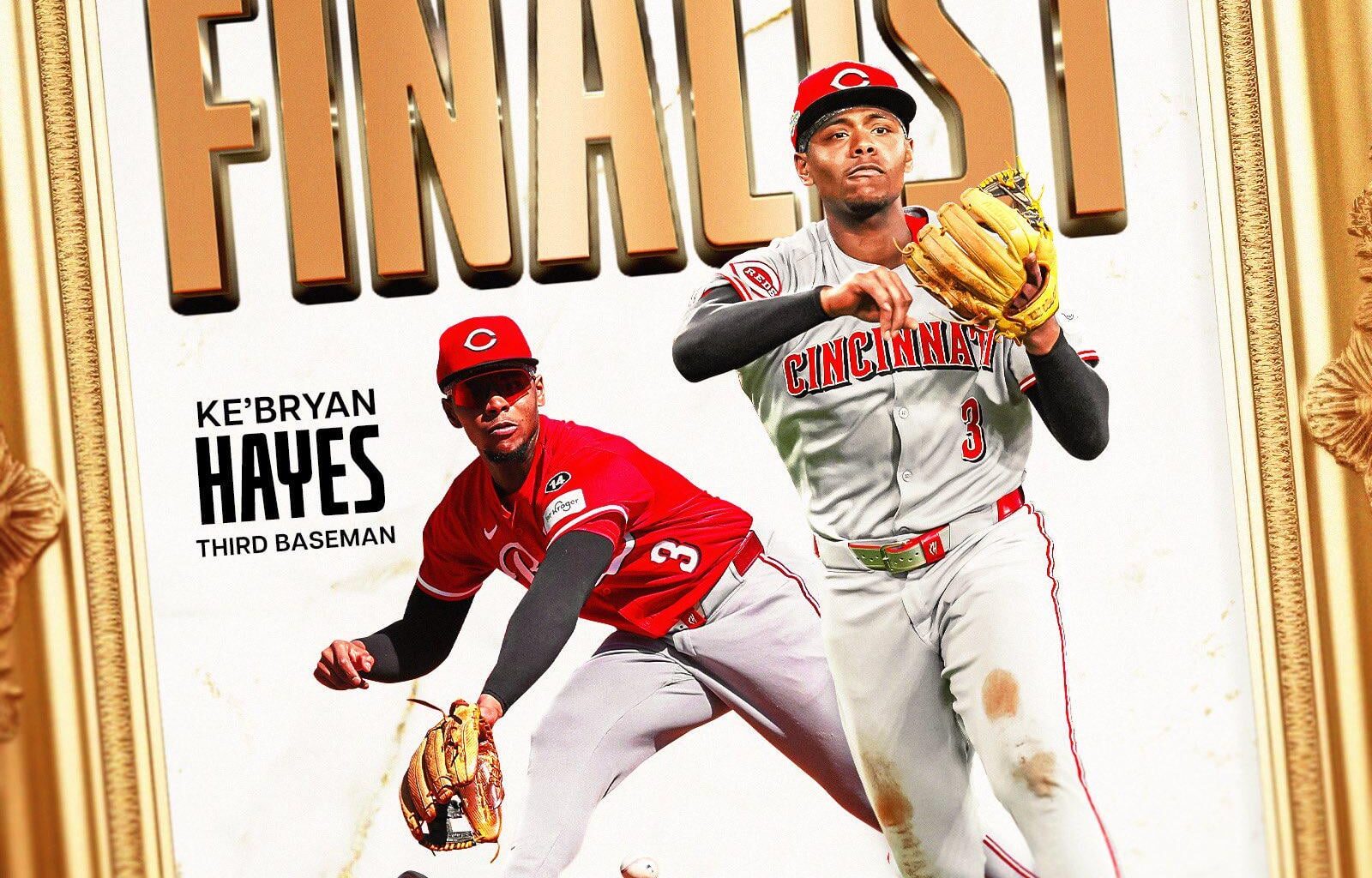 [Reds] Ke'Bryan Hayes has been named a finalist for the Rawlings Gold Glove Award