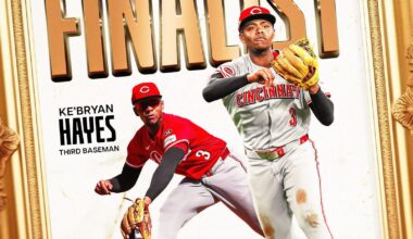 [Reds] Ke'Bryan Hayes has been named a finalist for the Rawlings Gold Glove Award