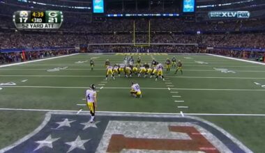 You guys remember that field goal in Super Bowl 45 that Suisham sent into the woods? That was only a 52 yarder.