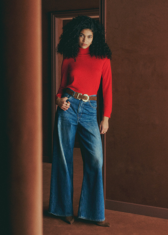 Luca Jumper - Red - Merino Wool - S&eacute;zane