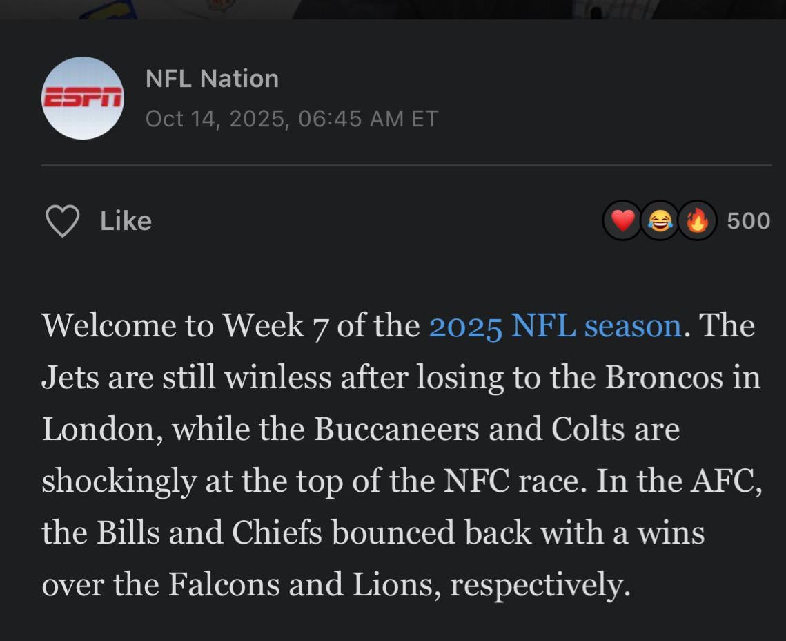 Did ESPN forget to edit their pre-written article before publishing?