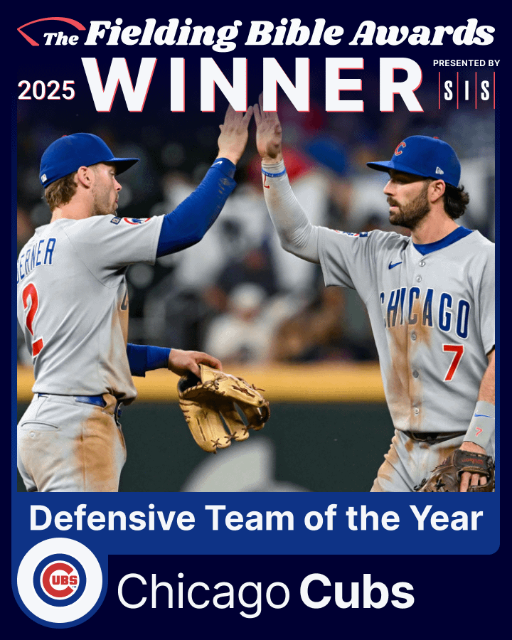 [Sports Info Solutions] Cubs Named Defensive Team Of The Year; Nico Hoerner Wins Fielding Bible Award