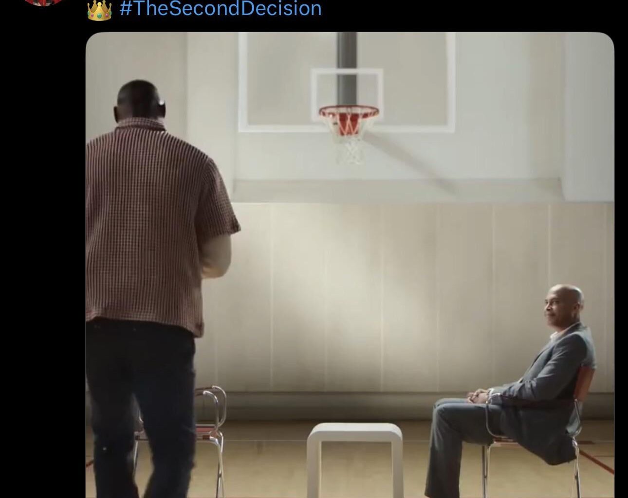 [LeBron James] The decision of all decisions. October 7th. 12pm EST. 🫡👑 #TheSecondDecision
