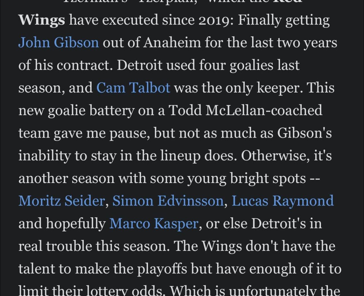 ESPN’s projection of our 2025-2026 year