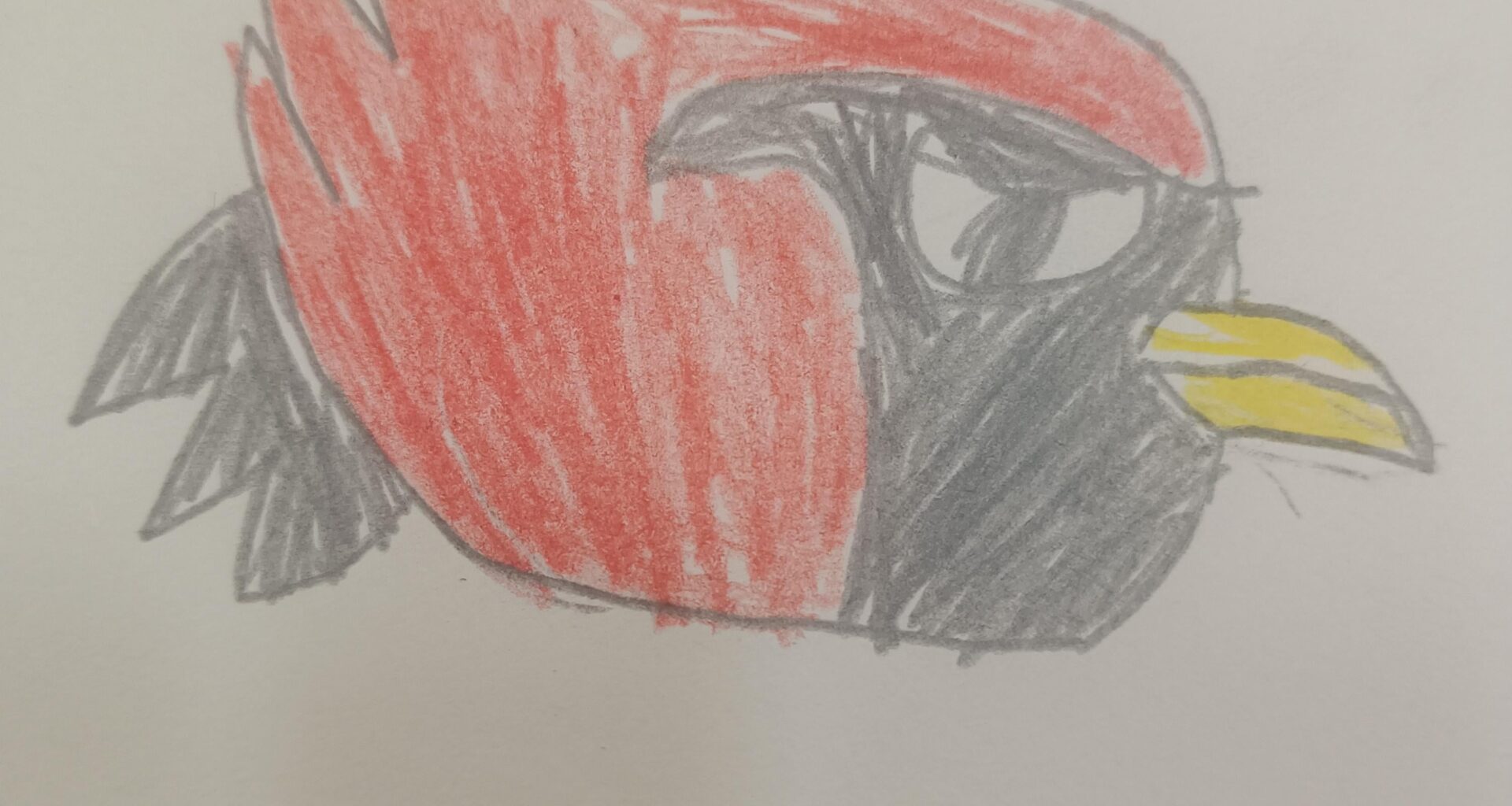 Drew the Arizona Cardinals logo as an Angry Bird