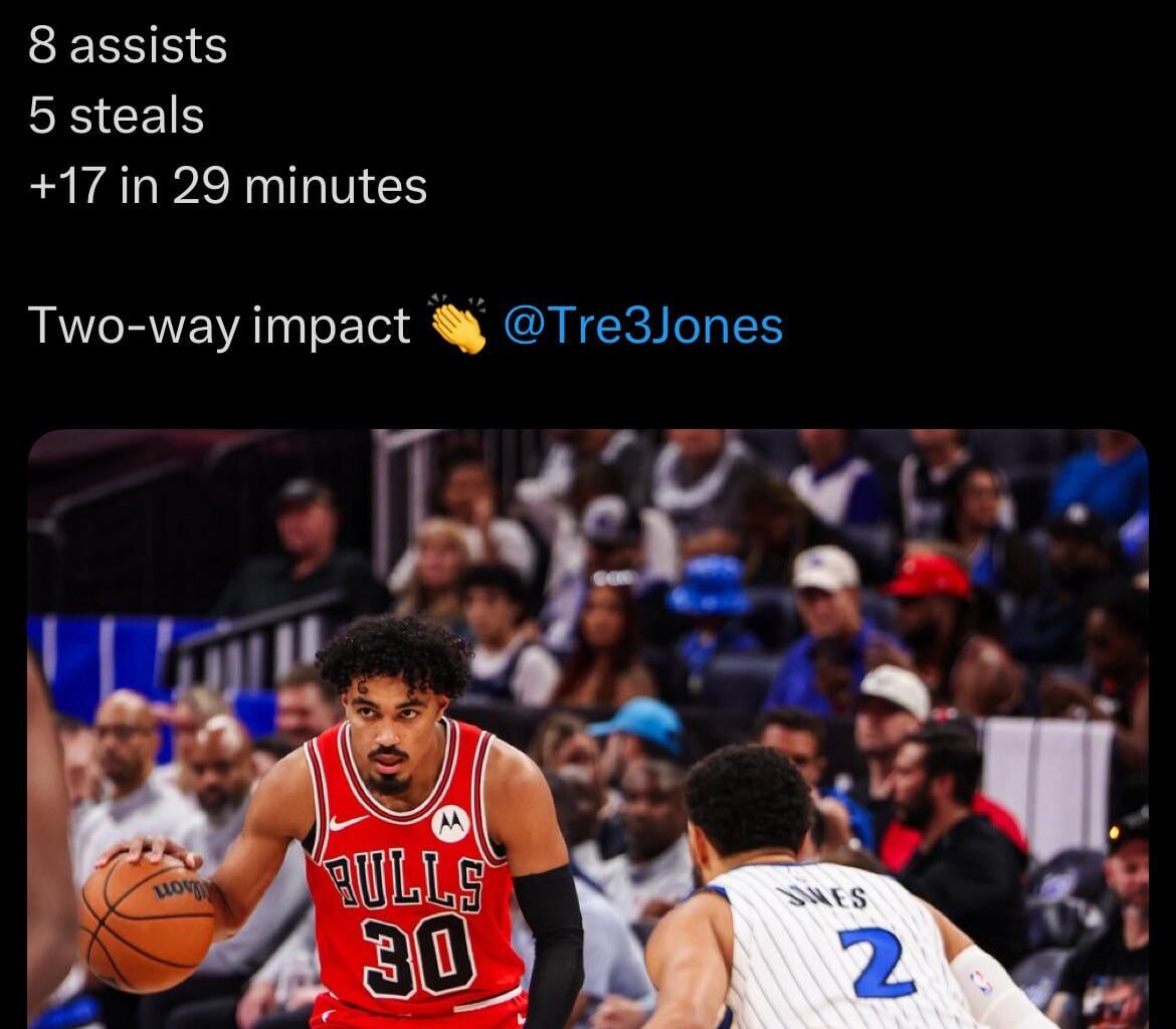Tre Jones has been balling for the bulls 🥲