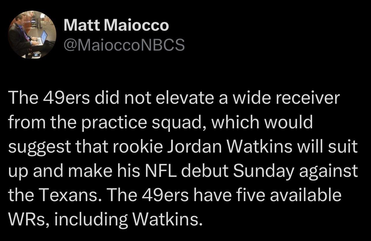 We might see some Jordan Watkins action this Sunday 🙌